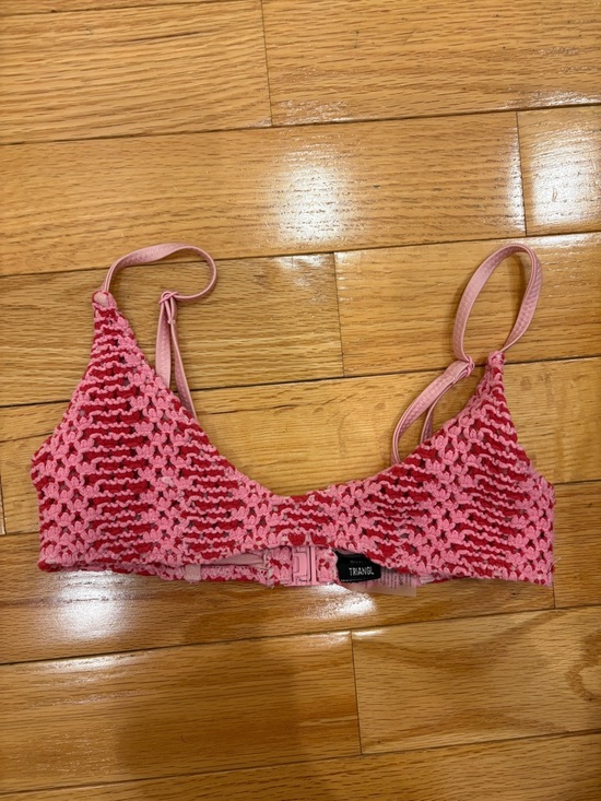triangl swimwear Other - Triangl pink crochet scoop neck bikini top-MAIA